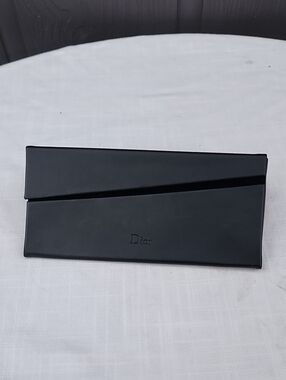 Dior Men's Black Folded Sunglasses Case - Matte Black Empty Case